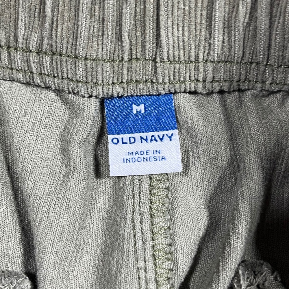 Old Navy 90s Granola Indie Corduroy Boho Patch Pocket Relaxed Pants Women Medium - Picture 5 of 9